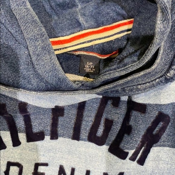 Tommy Hilfiger Boys Stripped Long Sleeve Hooded Sweater Size Small - Picture 4 of 5